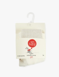 Dokulu Parıltılı Külotlu Çorap