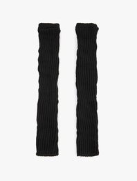 Pamuklu Çizgili Kalın Tozluk