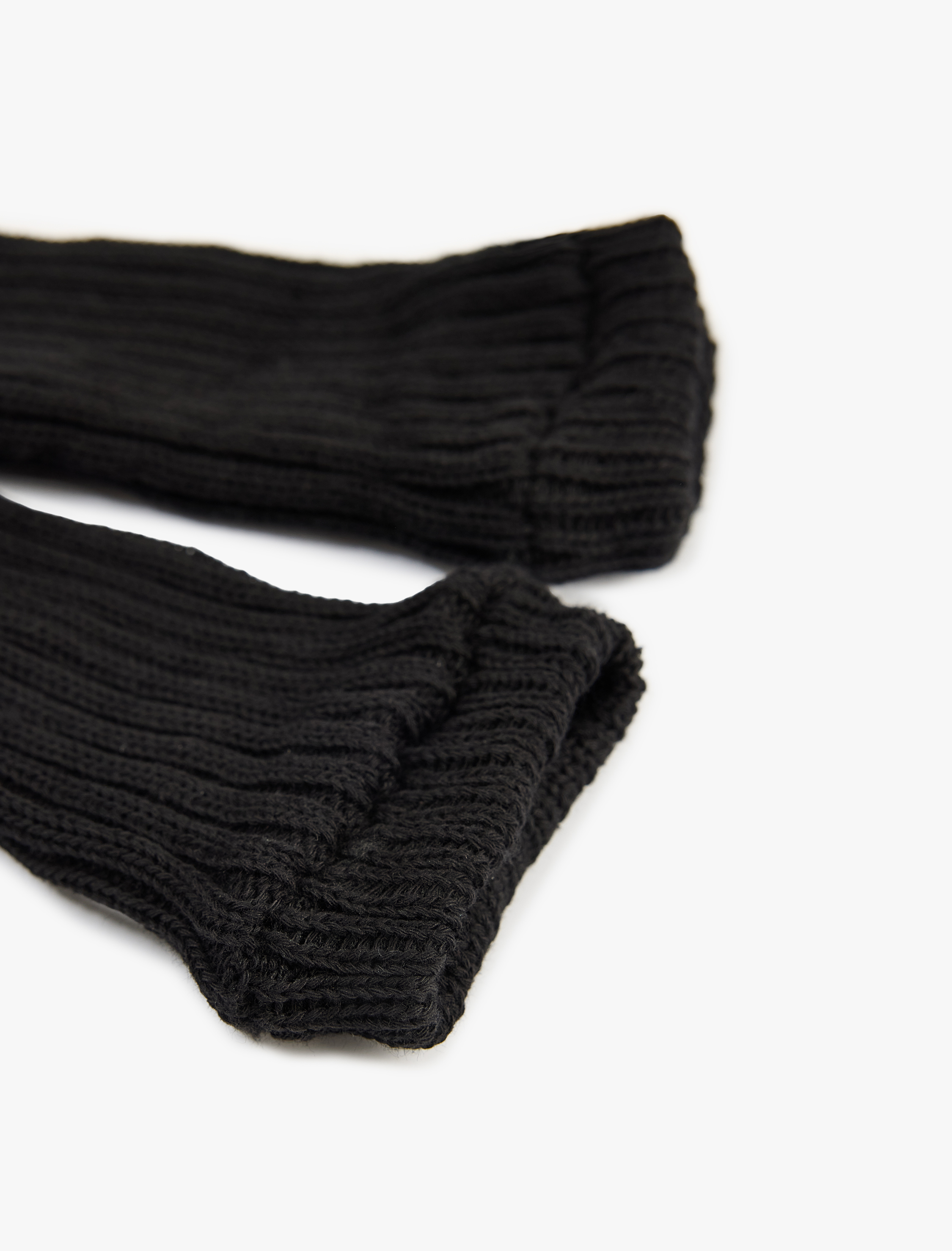  Kadın Pamuklu Çizgili Kalın Tozluk