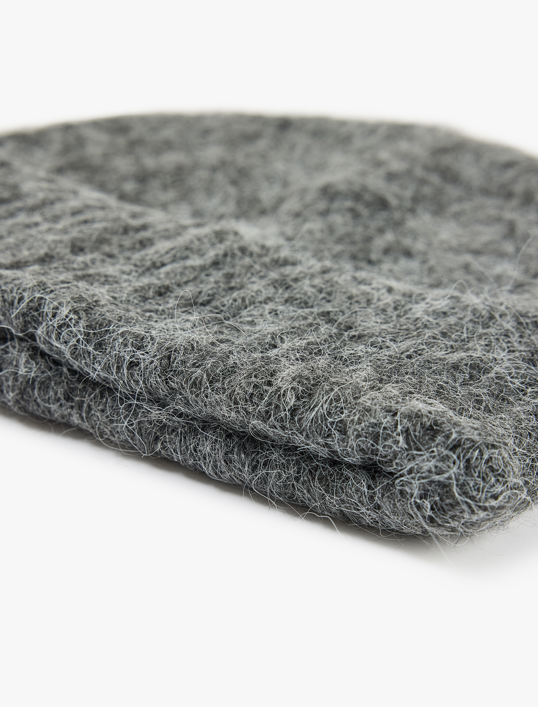  Kadın Yün Karışımlı Katlı Örgü Bere