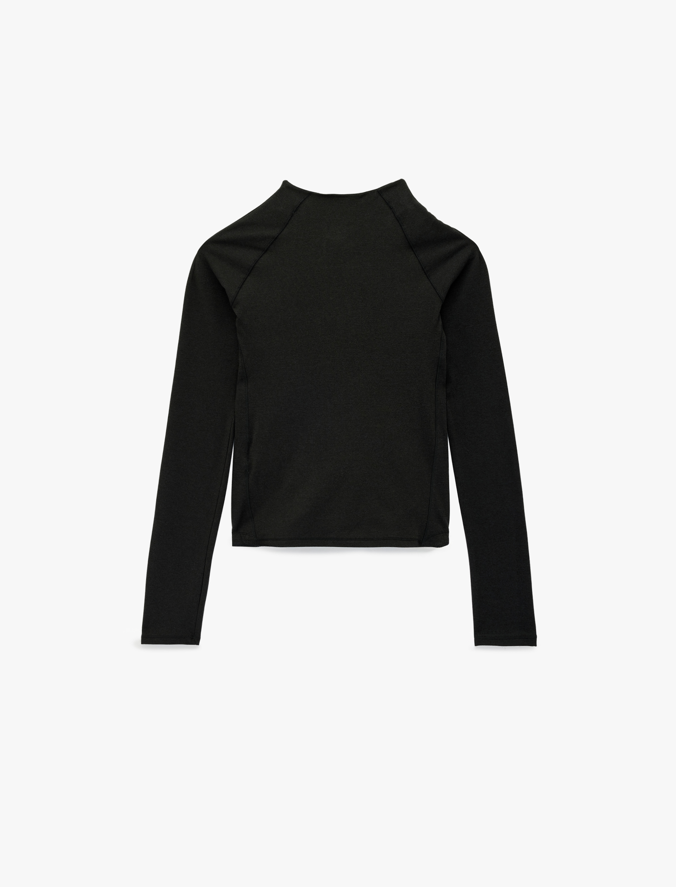   Dik Yaka Yarım Fermuarlı Slim Fit İnterlok Spor Sweatshirt