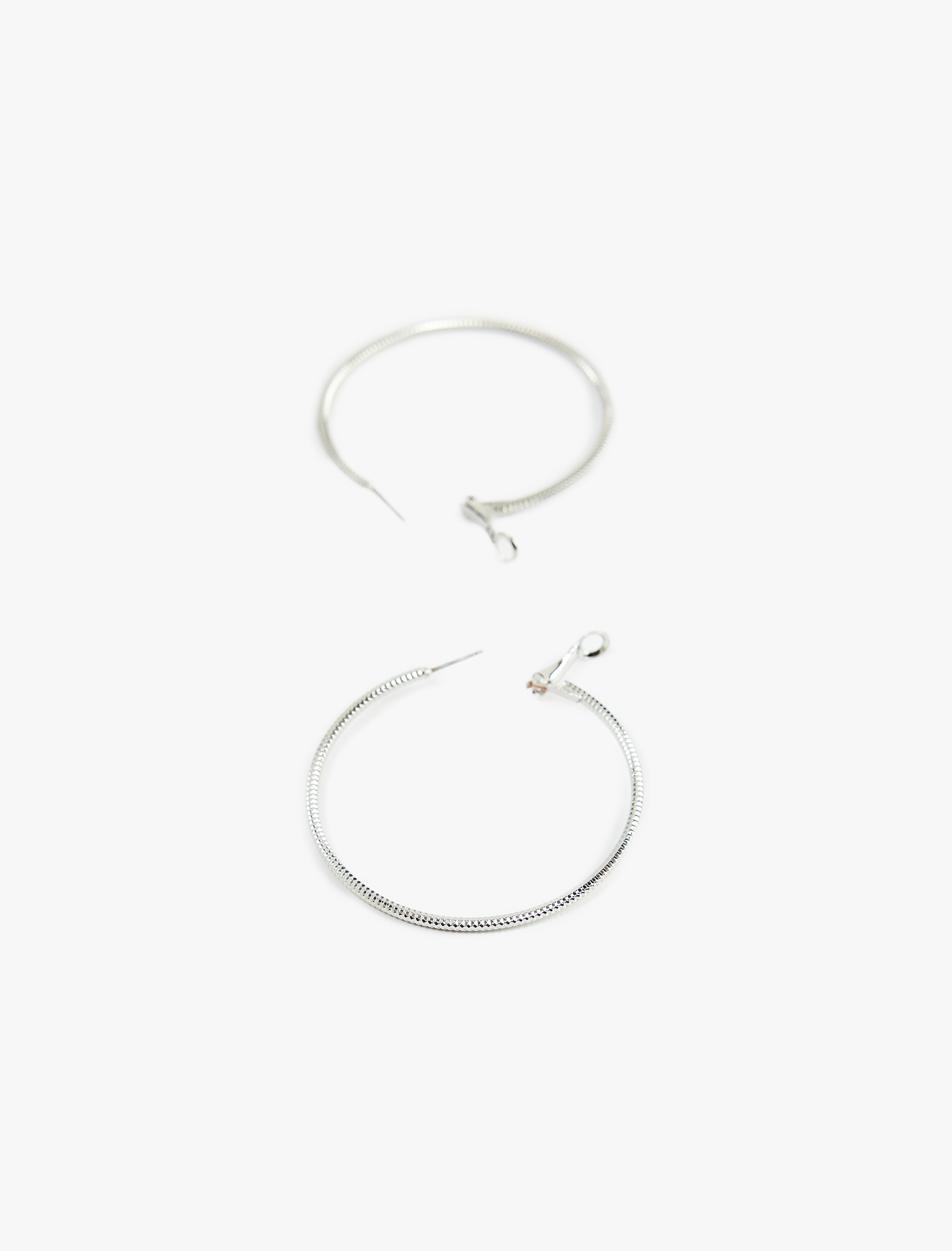  Kadın Burgu Büyük Çelik Halka Küpe