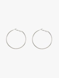 Burgu Büyük Çelik Halka Küpe