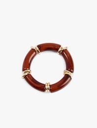 Taş Detaylı Halka Bileklik