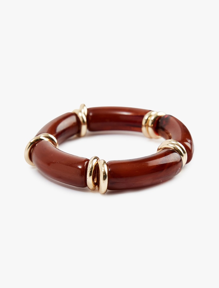 Kadın Taş Detaylı Halka Bileklik