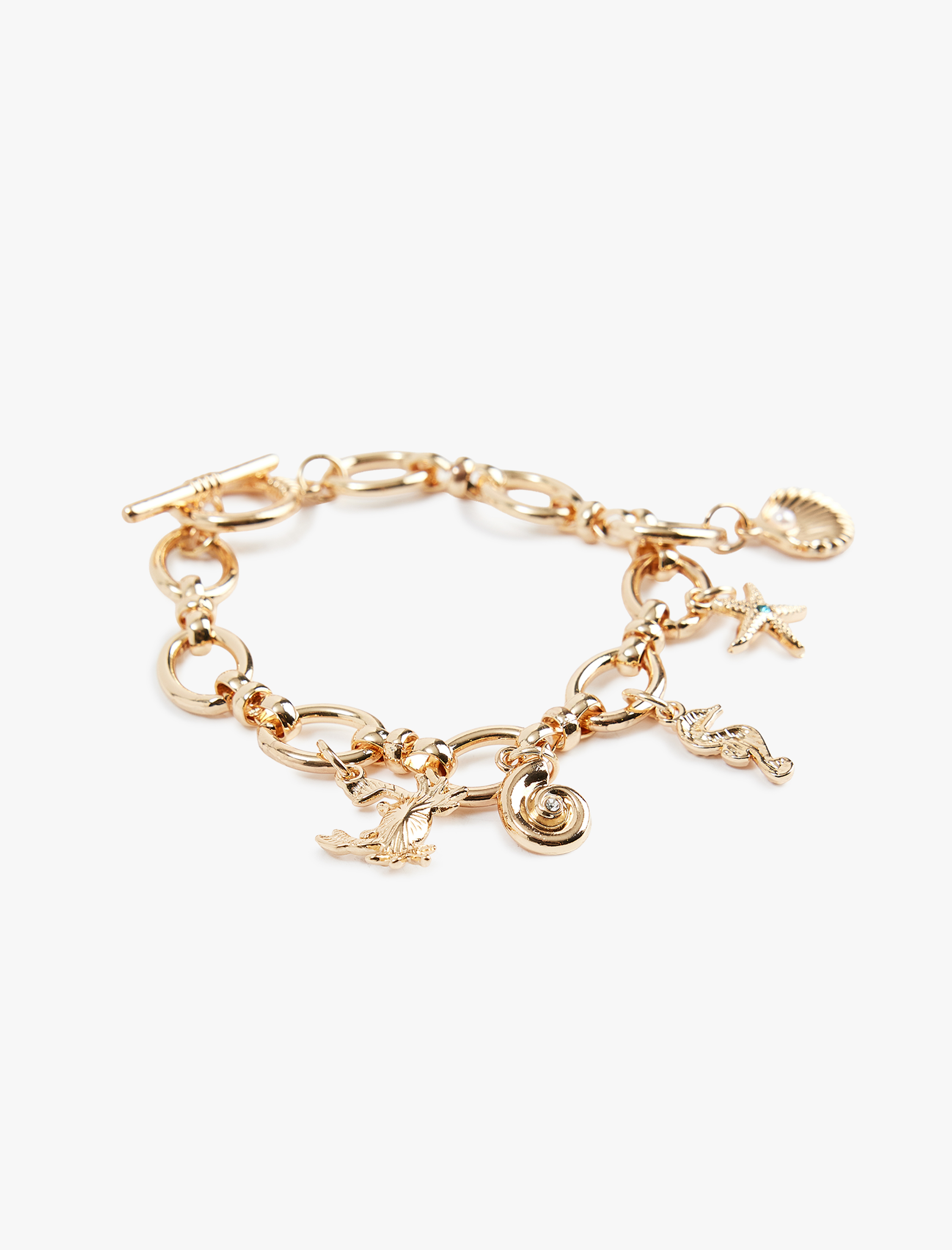  Kadın Deniz Kabuğu Detaylı Zincir Blieklik