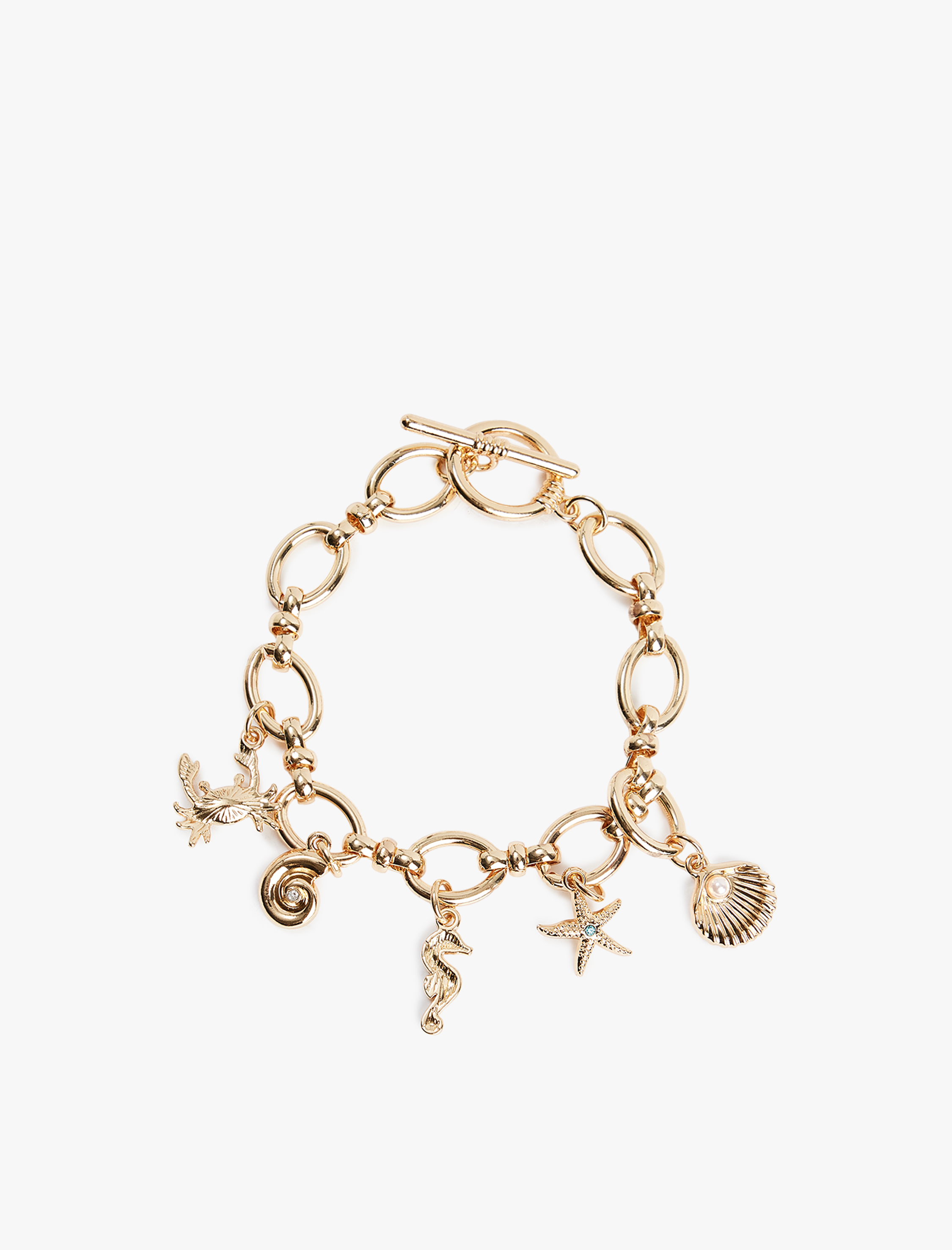  Kadın Deniz Kabuğu Detaylı Zincir Blieklik