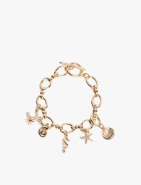 Deniz Kabuğu Detaylı Zincir Blieklik