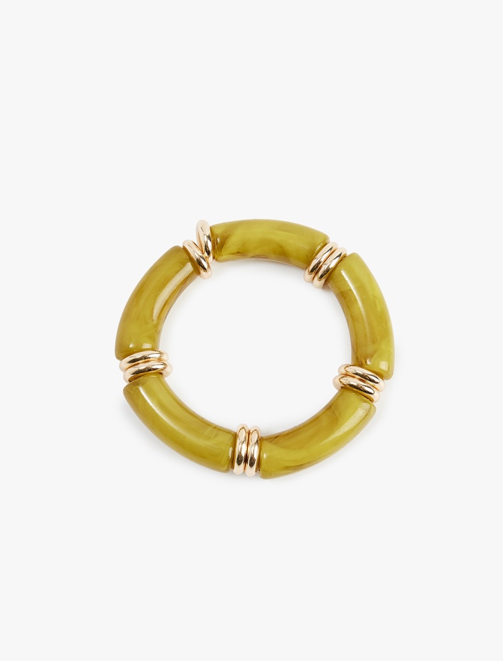 Kadın Taş Detaylı Halka Bileklik