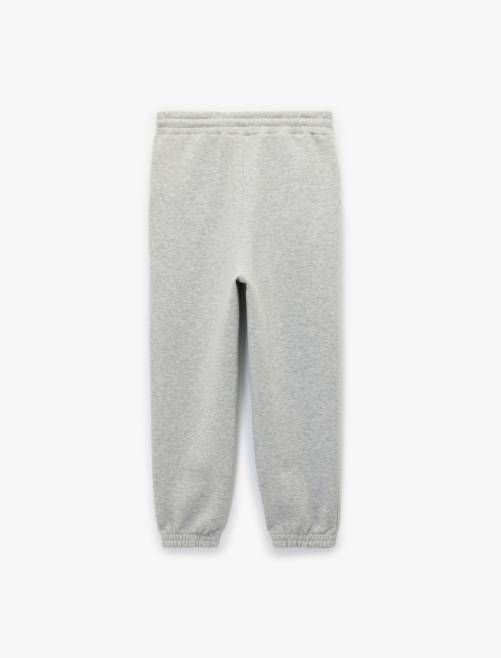  Beli Bağcıklı Cepli Şardonlu Spor Jogger Eşofman Altı