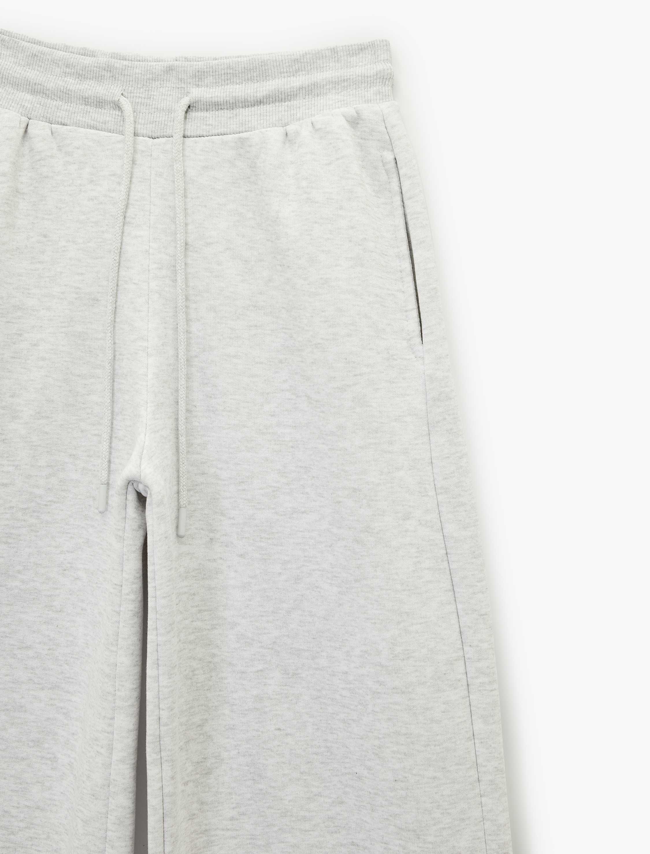   Bol Paça Beli Bağcıklı Cep Detaylı Eşofman Altı