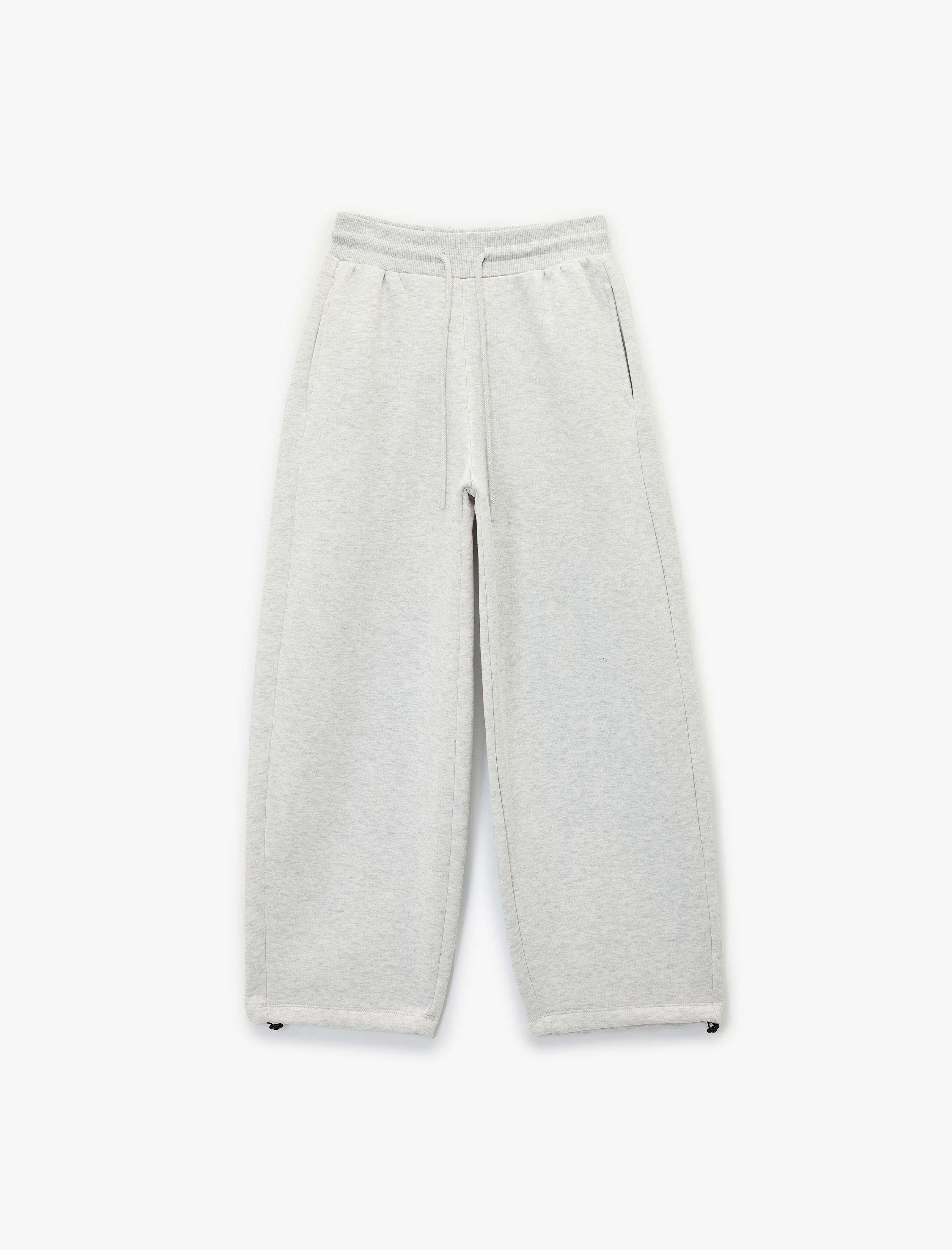   Bol Paça Beli Bağcıklı Cep Detaylı Eşofman Altı