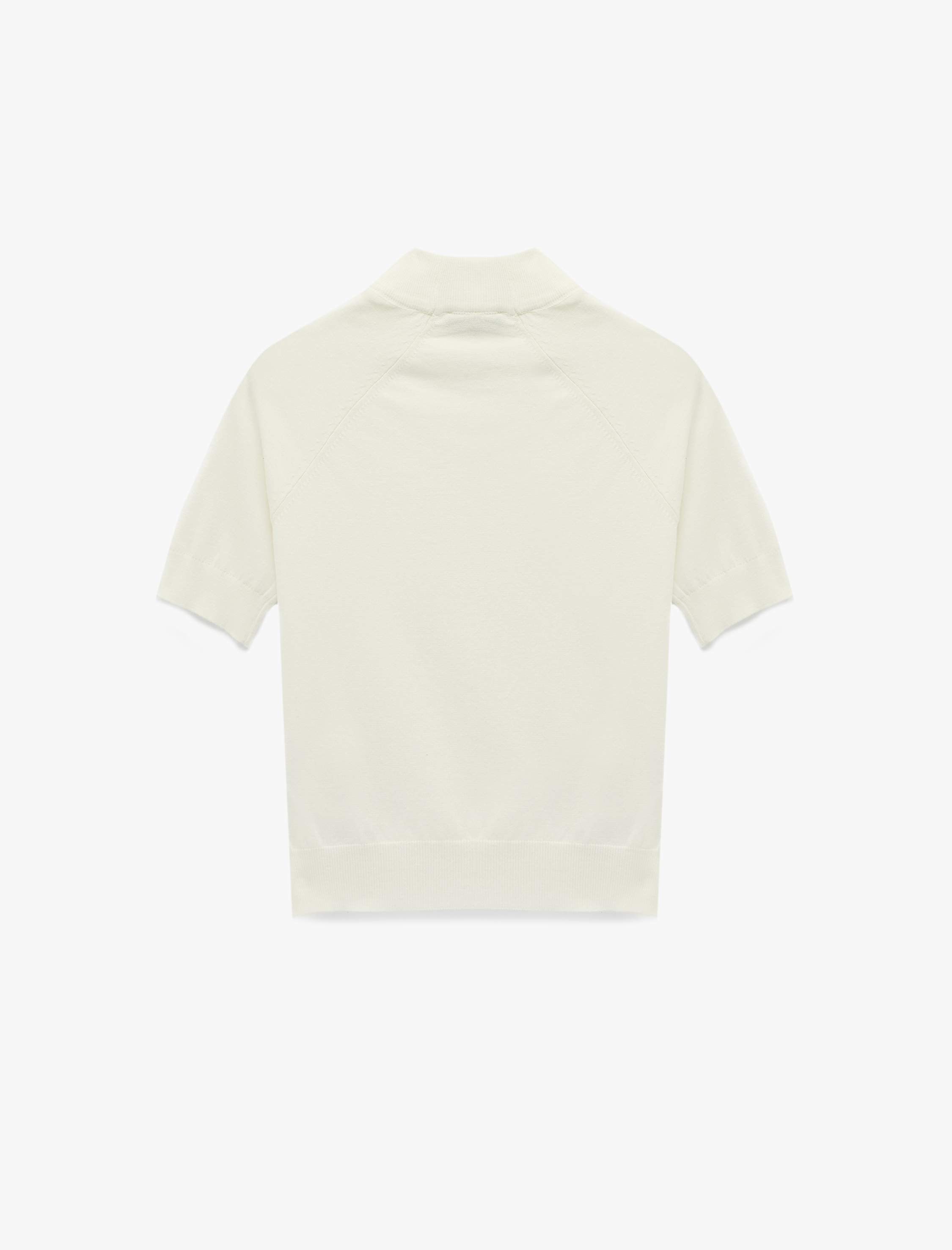   Kısa Kollu Hafif Dik Yaka Triko Kazak