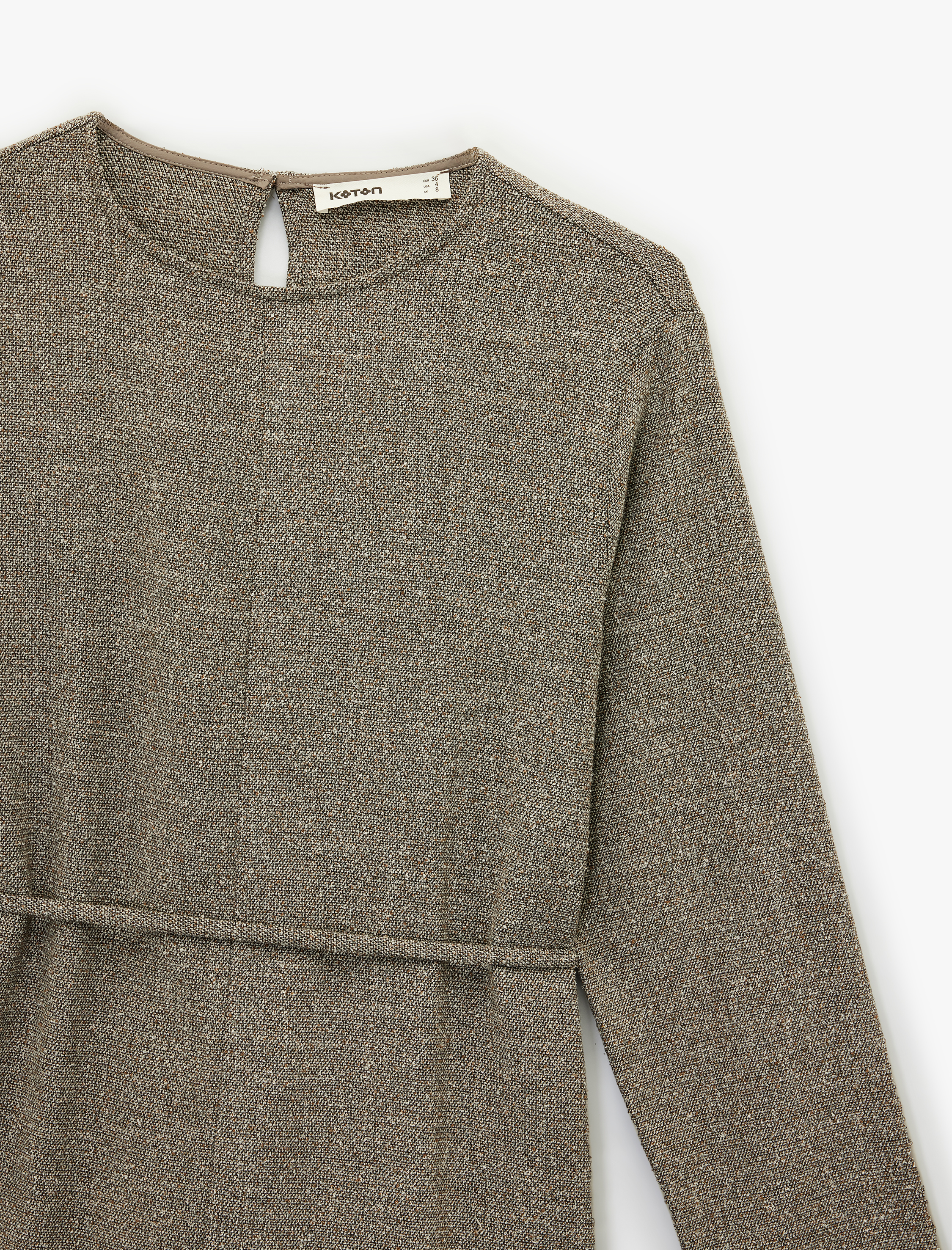   Koton X Şahika Ercümen - Uzun Kollu Bisiklet Yaka Kemerli Bluz