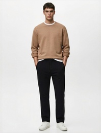 Pamuklu Regular Fit Cepli Beli Bağcıklı Eşofman Altı