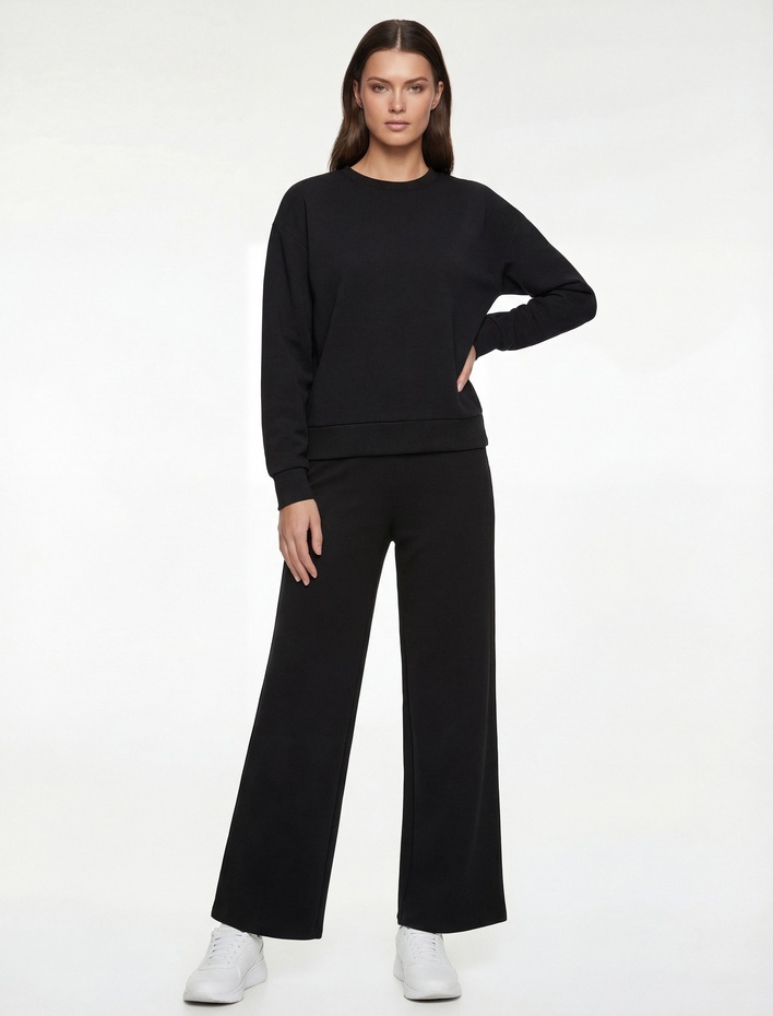  Yüksek Bel Geniş Paça Pantolon