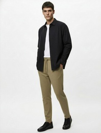 Klasik Yaka Pamuklu Düğmeli Oversize Uzun Kollu Gömlek