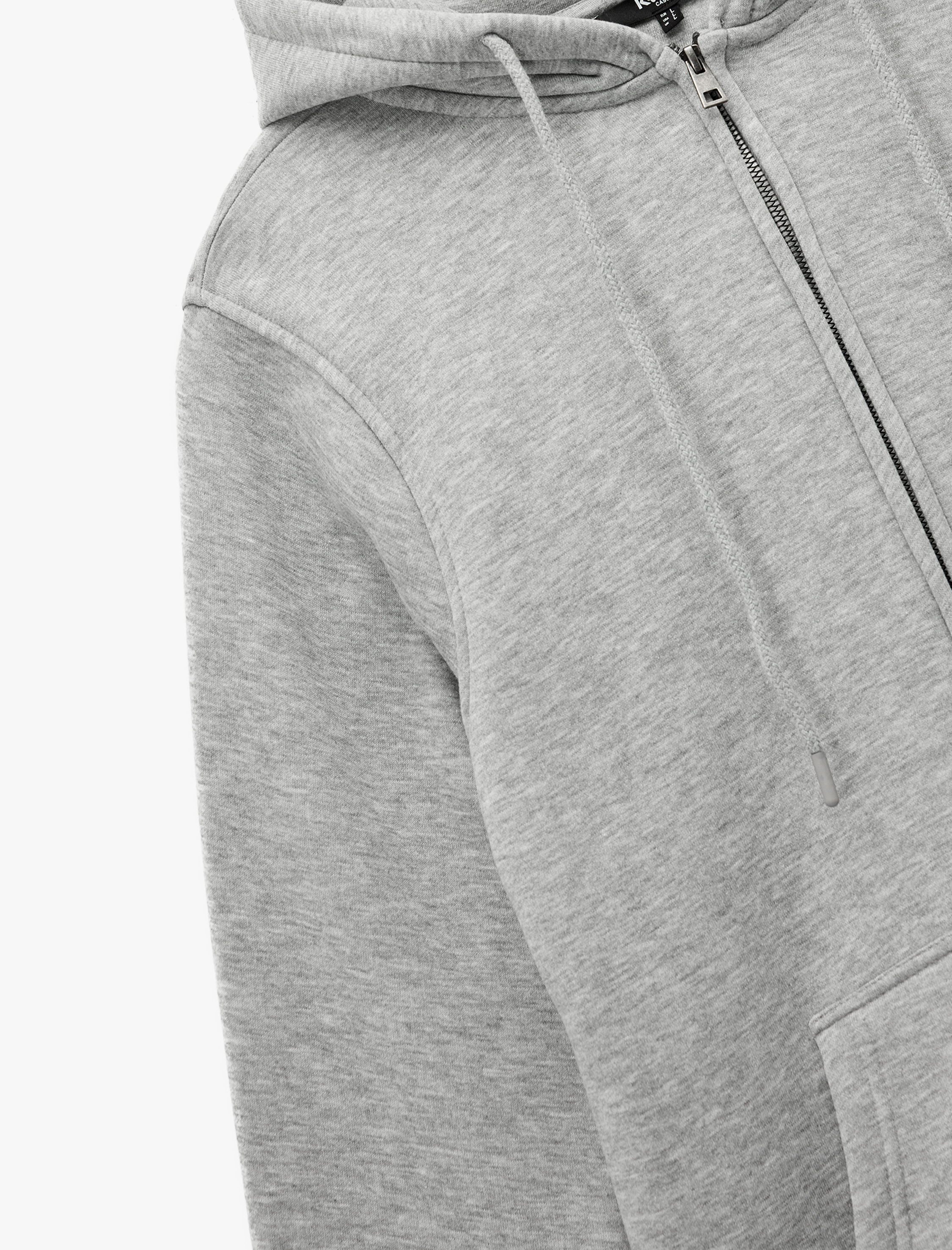   Uzun Kollu Şardonlu Cep Detaylı Fermuarlı Hırka