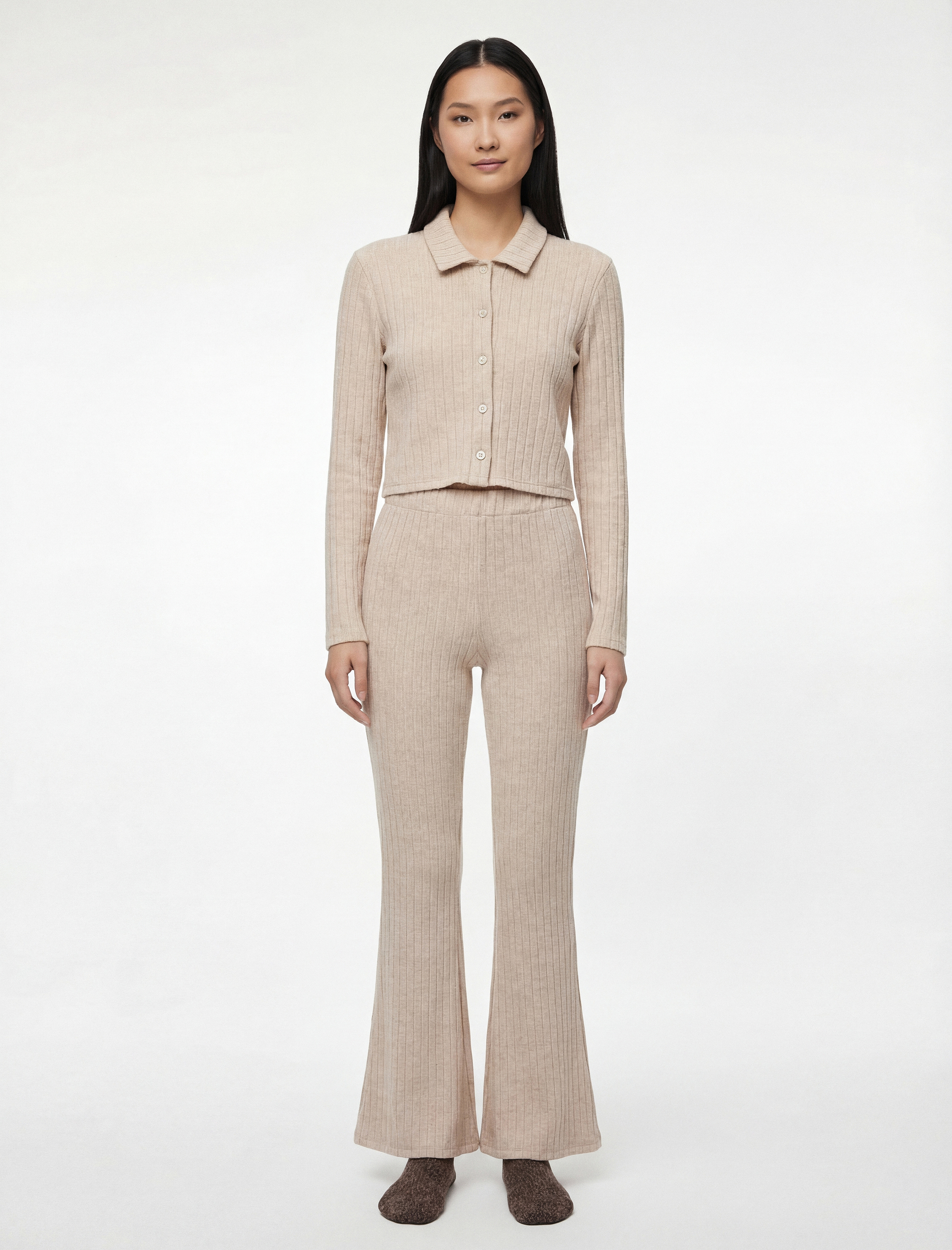   Rahat Kesim Beli Lastikli İspanyol Paça Pijama Altı