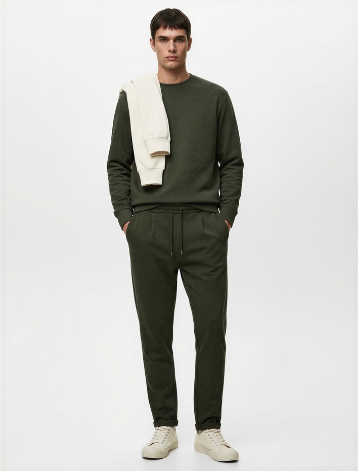  Normal Bel Pamuklu Regular Fit Eşofman Altı