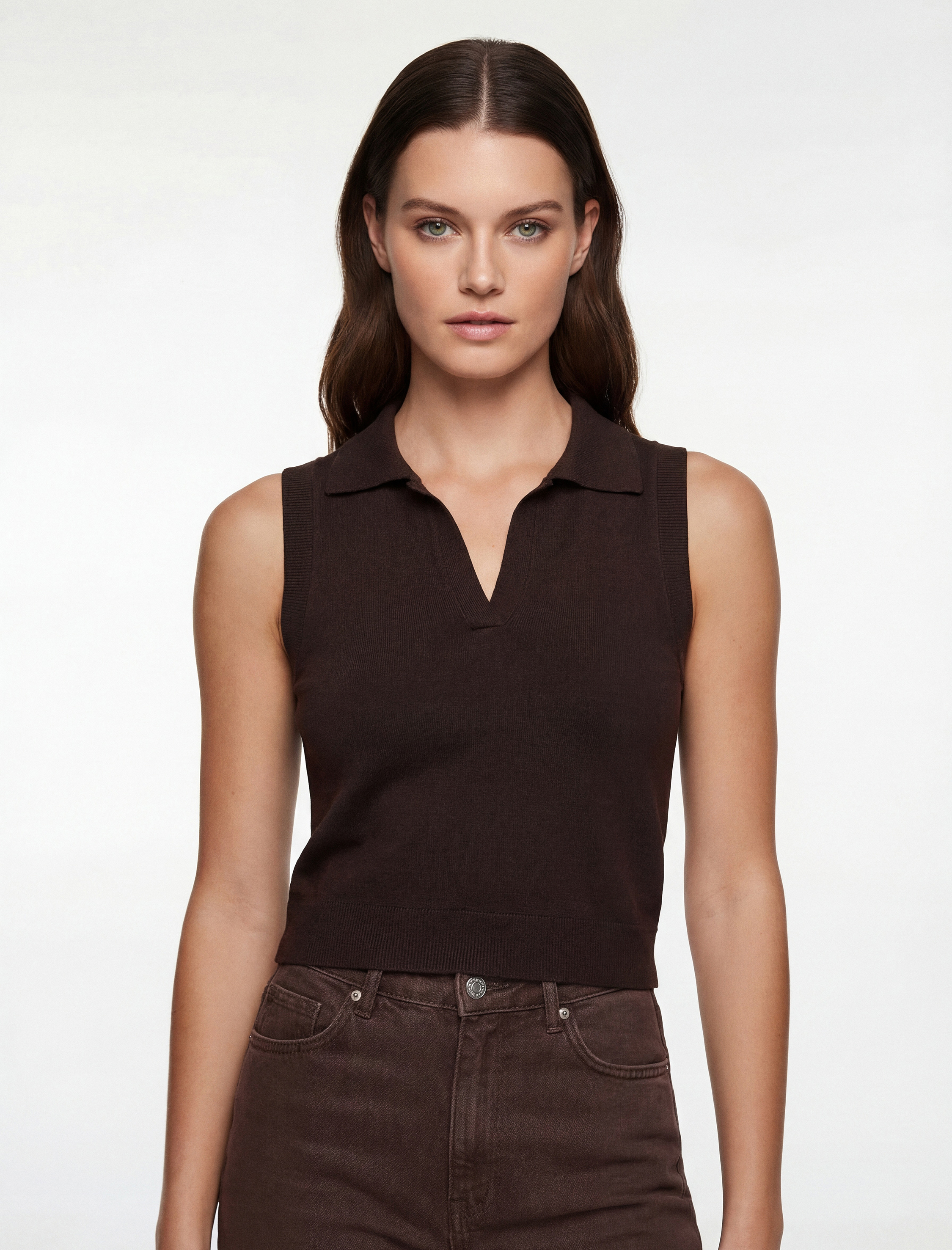   Regular Fit Polo Yaka Süveter