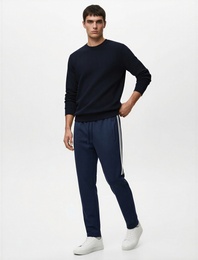 Beli Bağcıklı Cepli Biyeli Spor Jogger Eşofman Altı