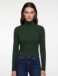 Regular Fit Kaşkorse Dik Yaka Uzun Kollu Body