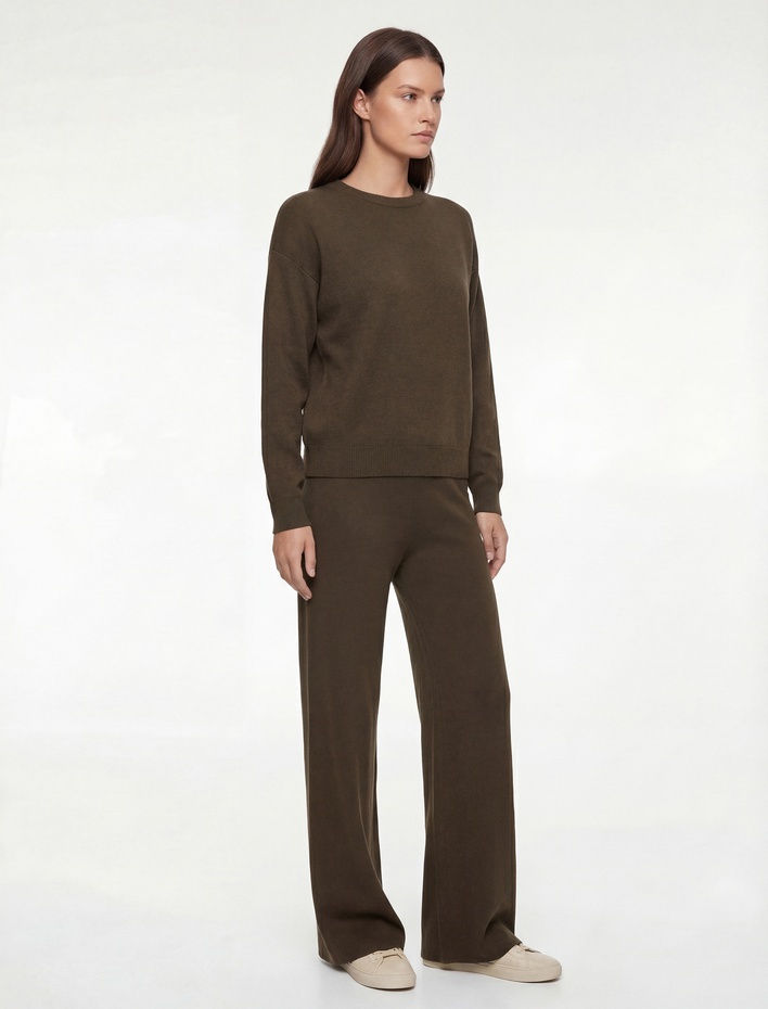  Uzun Geniş Paça Palazzo Pantolon