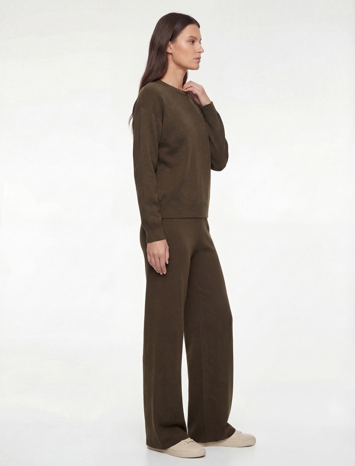  Uzun Geniş Paça Palazzo Pantolon