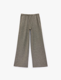 Koton X Şahika Ercümen - Loose Fit Cepli Geniş Paça Palazzo Pantolon