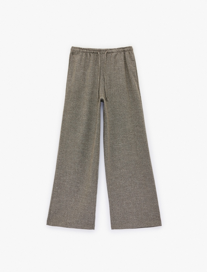  Koton X Şahika Ercümen - Loose Fit Cepli Geniş Paça Palazzo Pantolon
