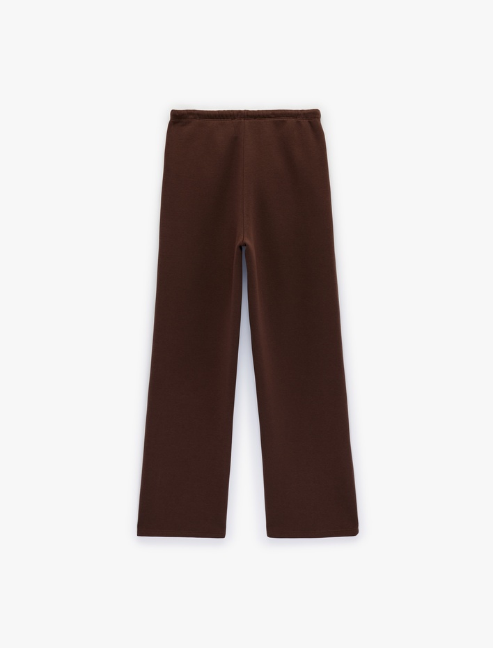  Üç İplik Şardonlu Cepli Bol Paça Eşofman Altı