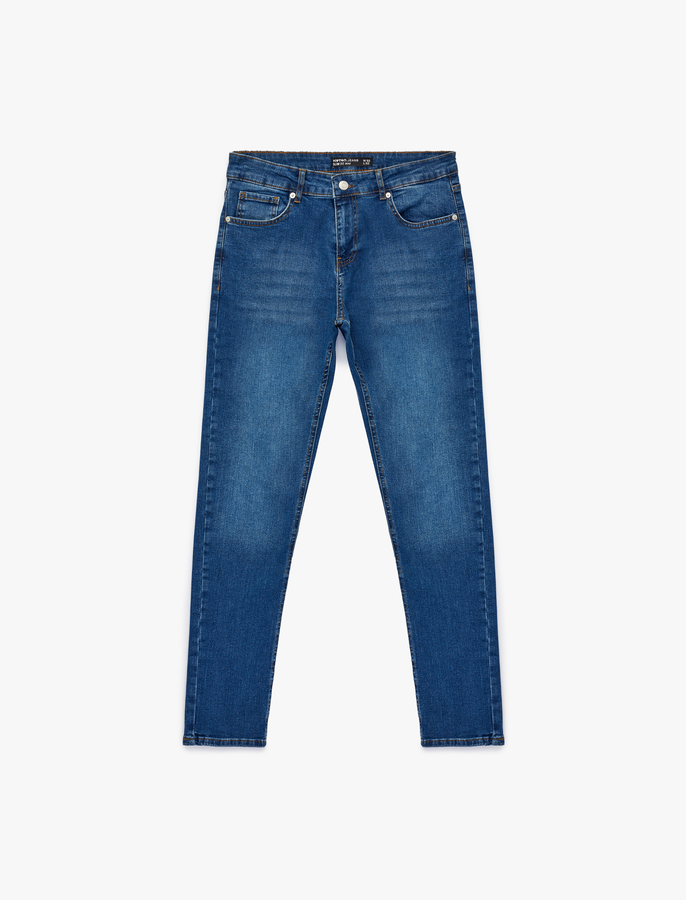   Normal Bel Pamuklu Slim Fit Jean Pantolon - Brad Jean