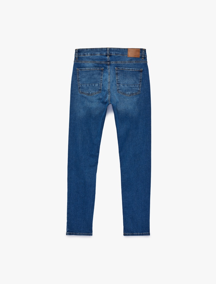  Normal Bel Pamuklu Slim Fit Jean Pantolon - Brad Jean