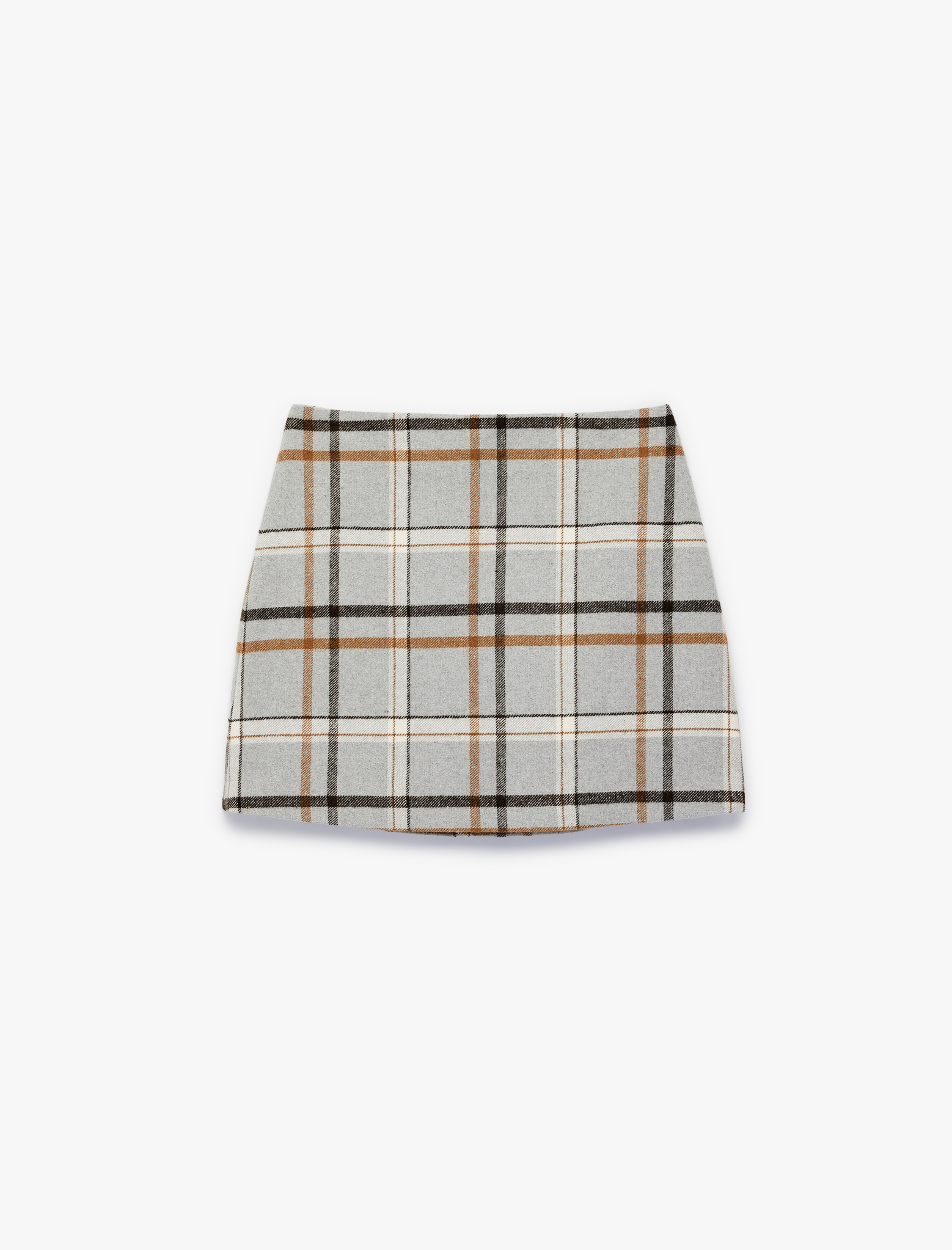   Flanel Kumaş A Kesim Mini Kareli Kışlık Etek