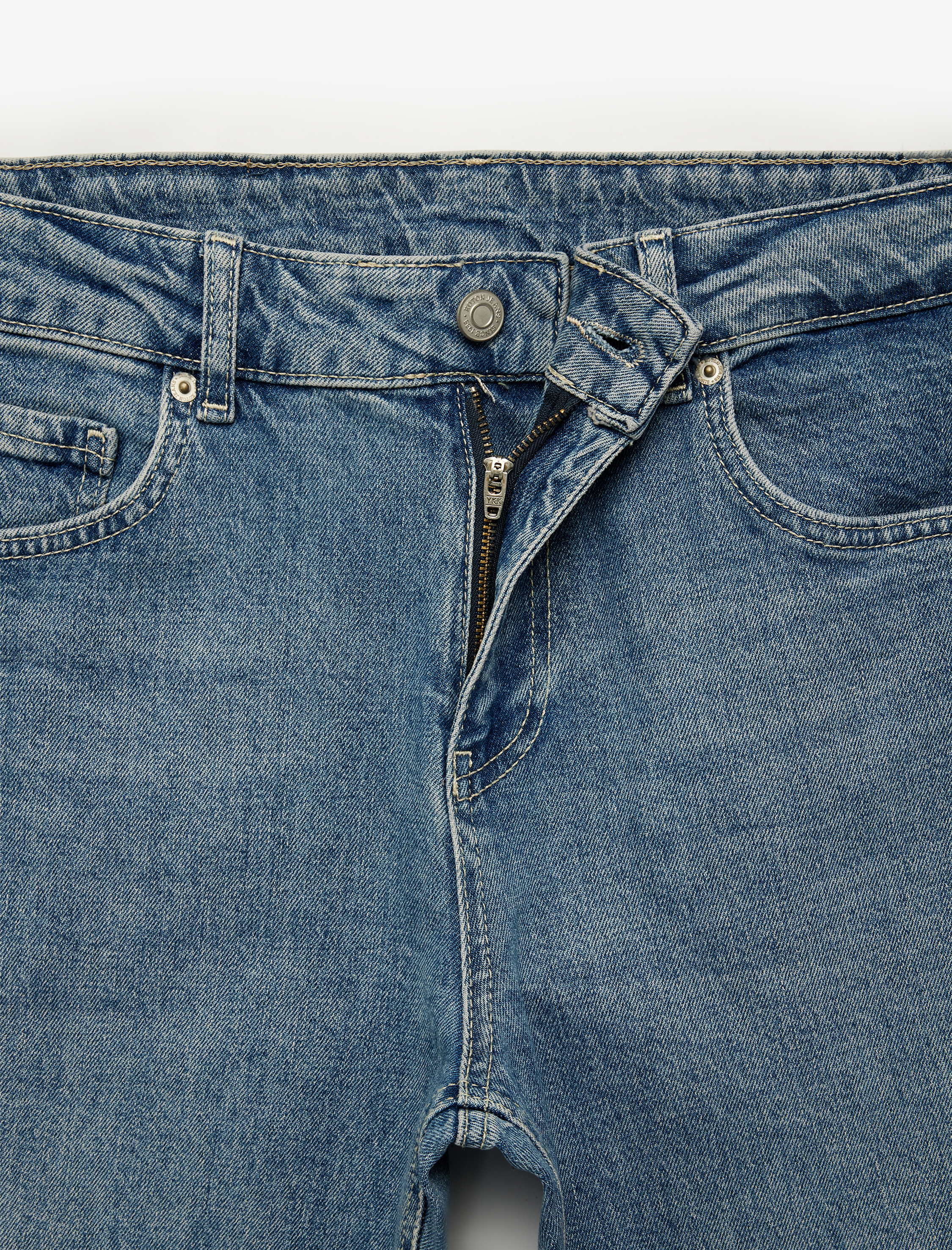   Normal Paça Pamuklu Straight Fit Jean Pantolon - Mark Jean