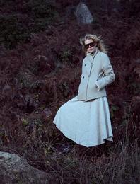 Koton X Şahika Ercümen - Dik Yaka Kaban Kısa Kaşe Kruvaze