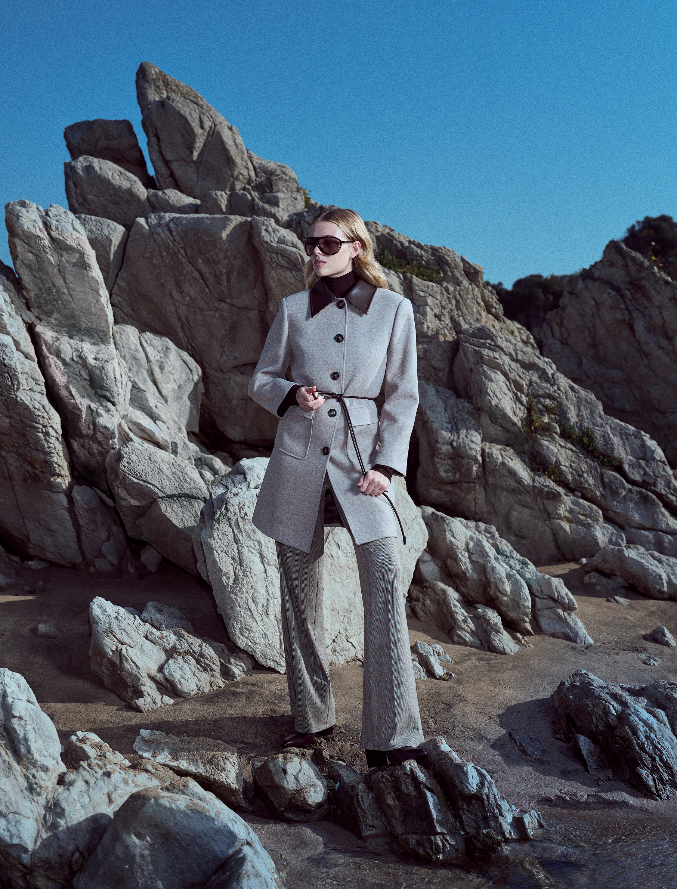   Koton X Şahika Ercümen - Pileli Cepli Uzun Geniş Paça Kumaş Pantolon