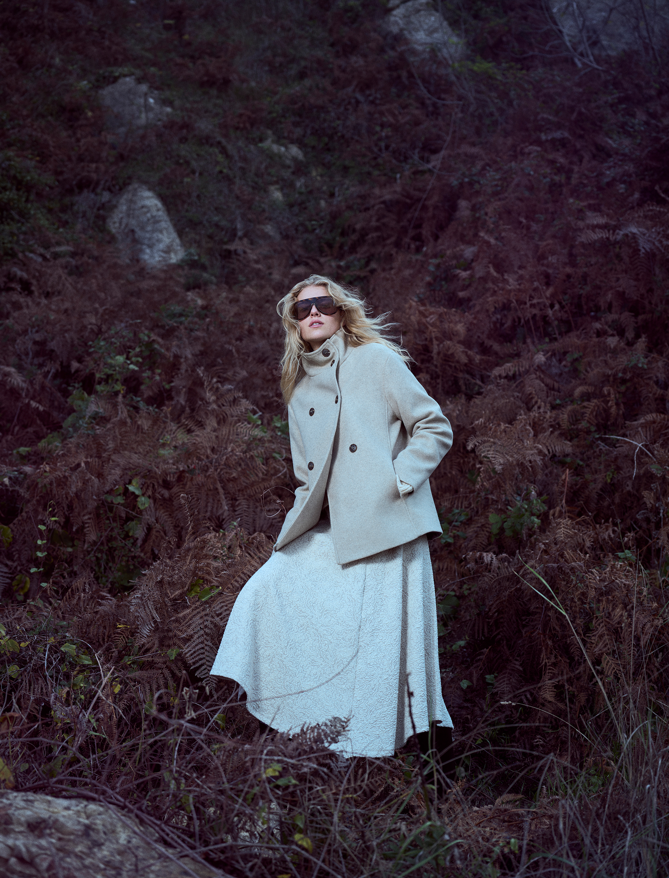   Koton X Şahika Ercümen - Dokulu Asimetrik Kesim Midi Etek