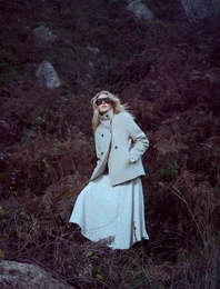 Koton X Şahika Ercümen - Dokulu Asimetrik Kesim Midi Etek