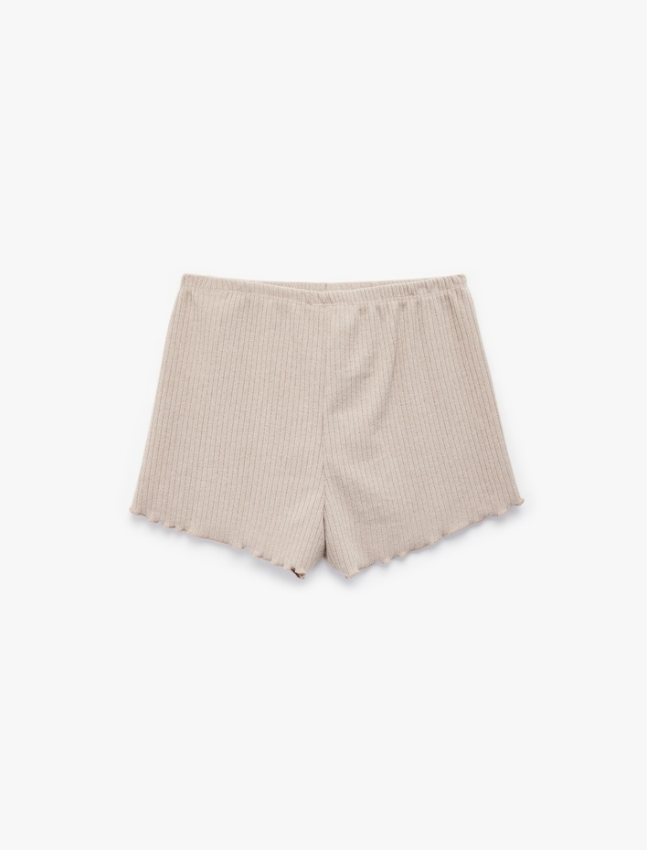  Beli Bağlamalı Rahat Kesim Fırfırlı Piiama Altı