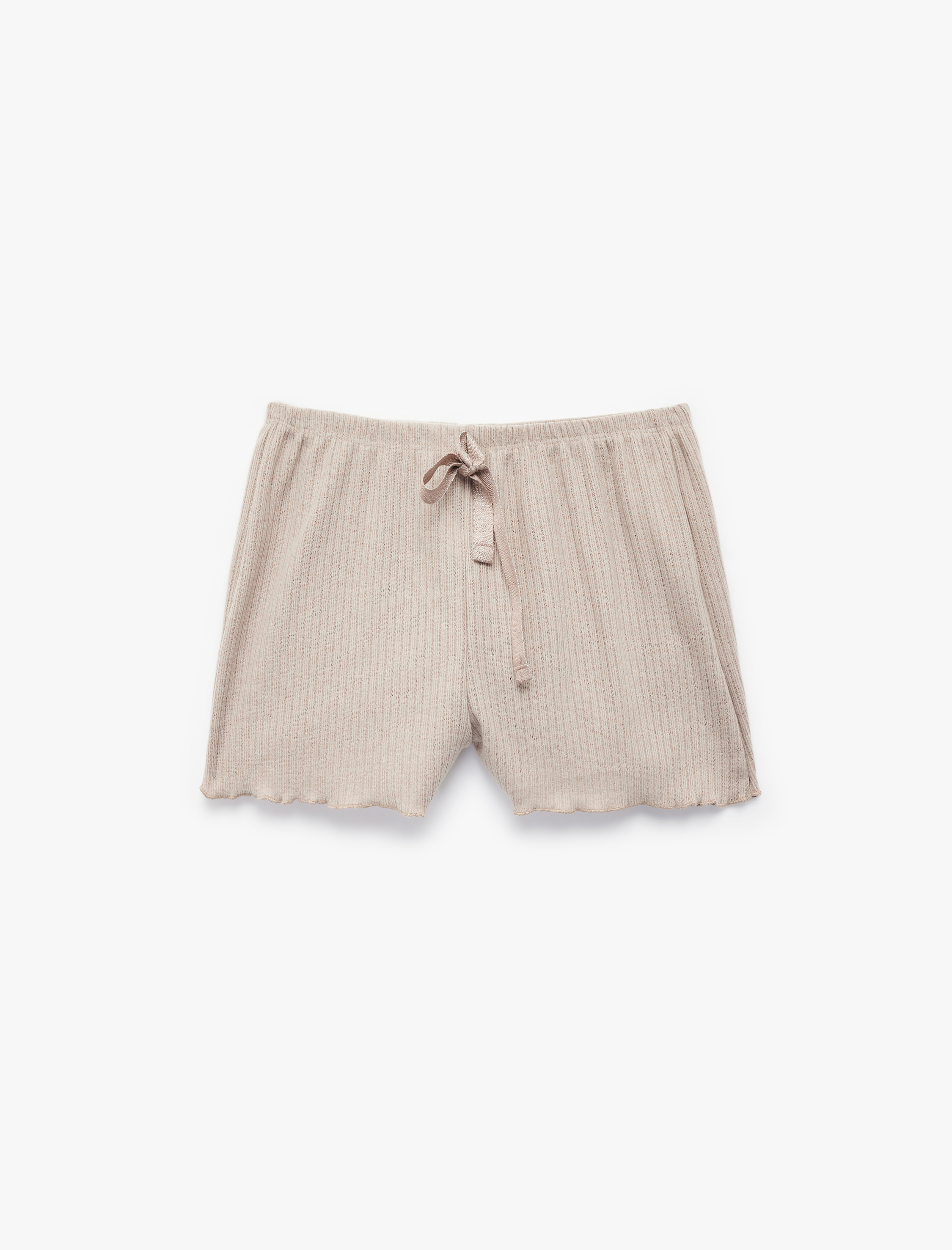   Beli Bağlamalı Rahat Kesim Fırfırlı Piiama Altı