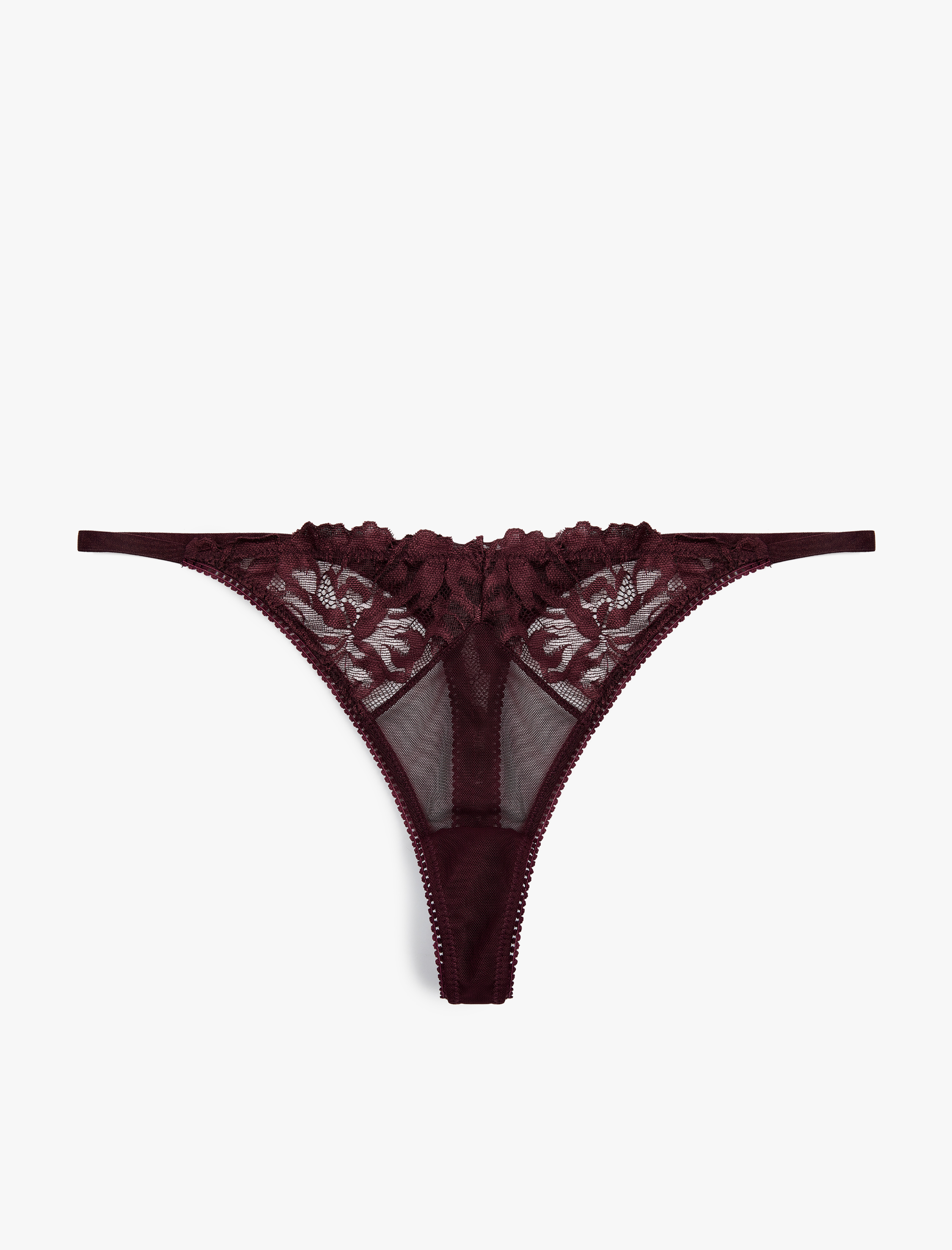   Rahat Kalıp Dantel Detaylı String Külot