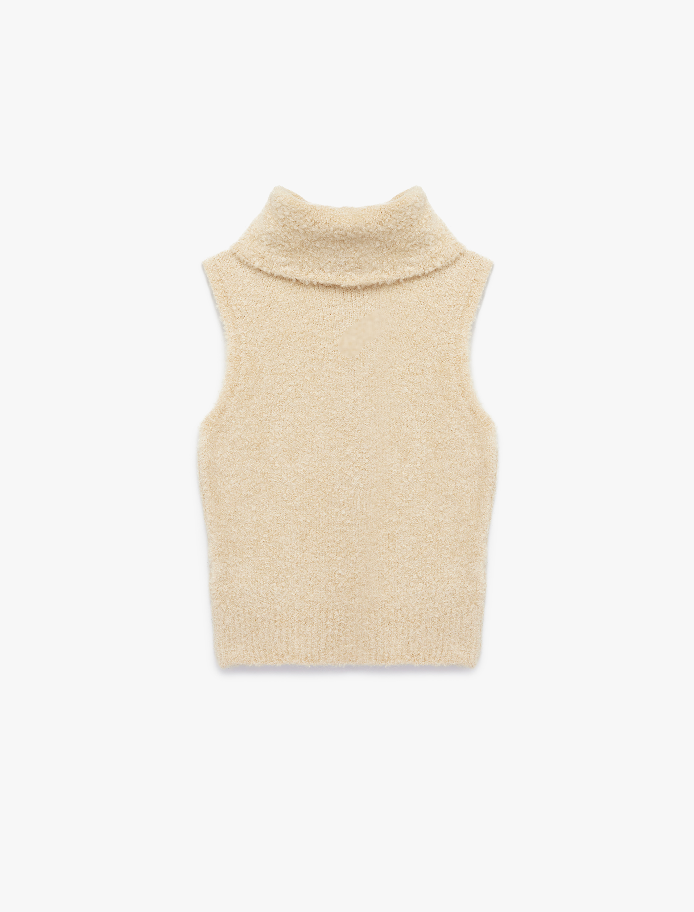   Koton X Sibil Çetinkaya - Balıkçı Yaka Kolsuz Peluş Süveter