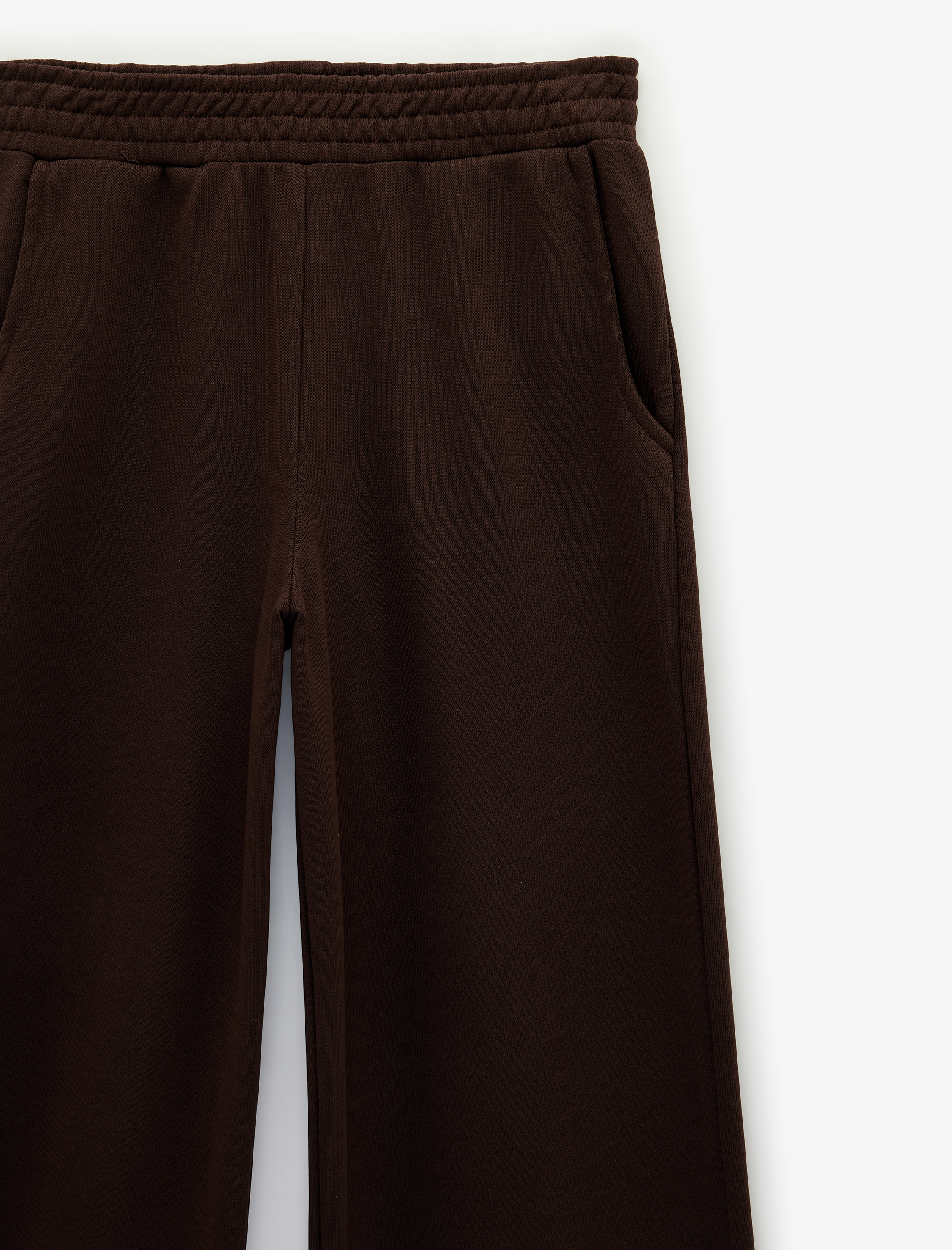   Rahat Kalıp Pamuklu Cepli Beli Lastikli İspanyol Paça Eşofman Altı