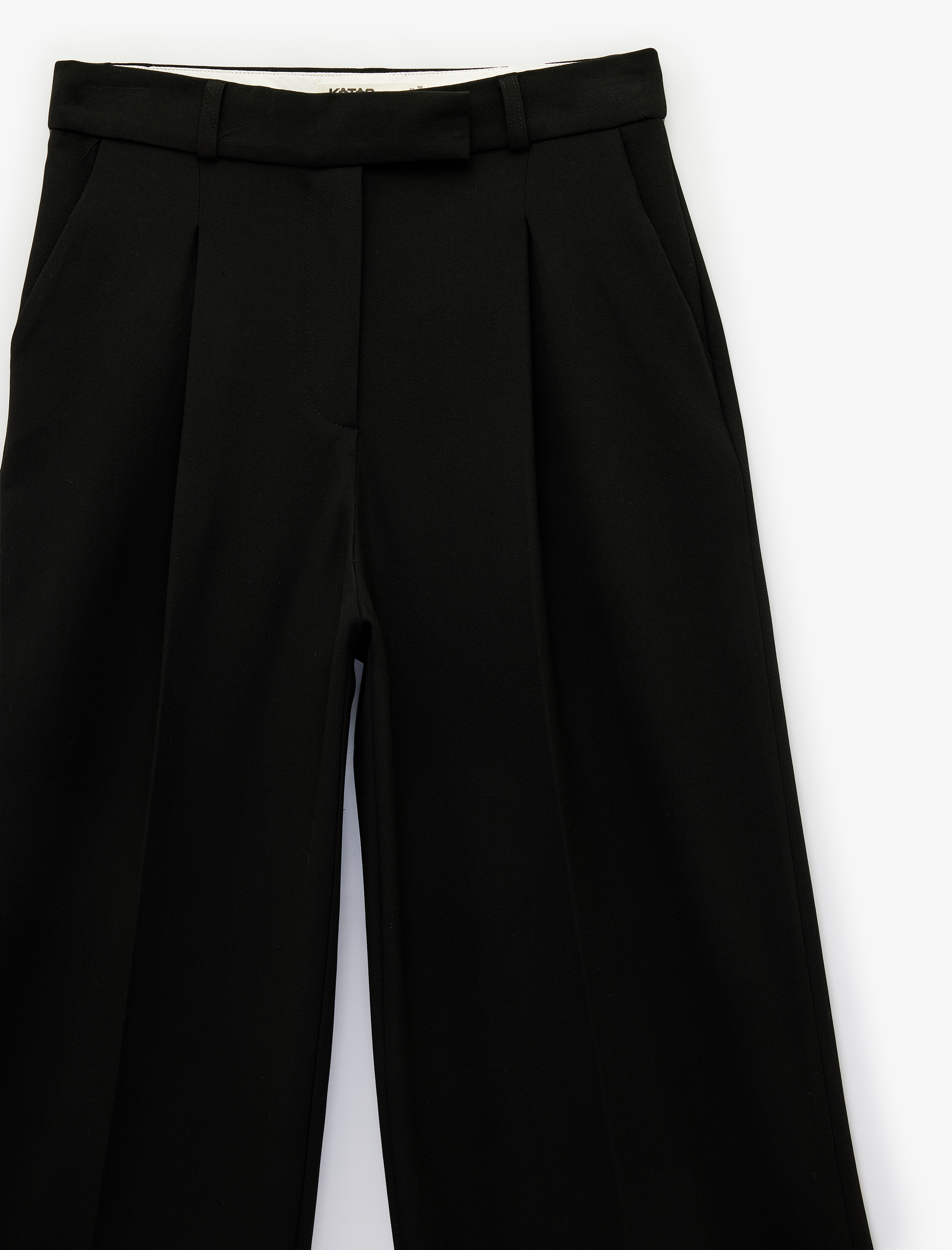   Cep Detaylı Normal Bel Geniş Paça Palazzo Pantolon