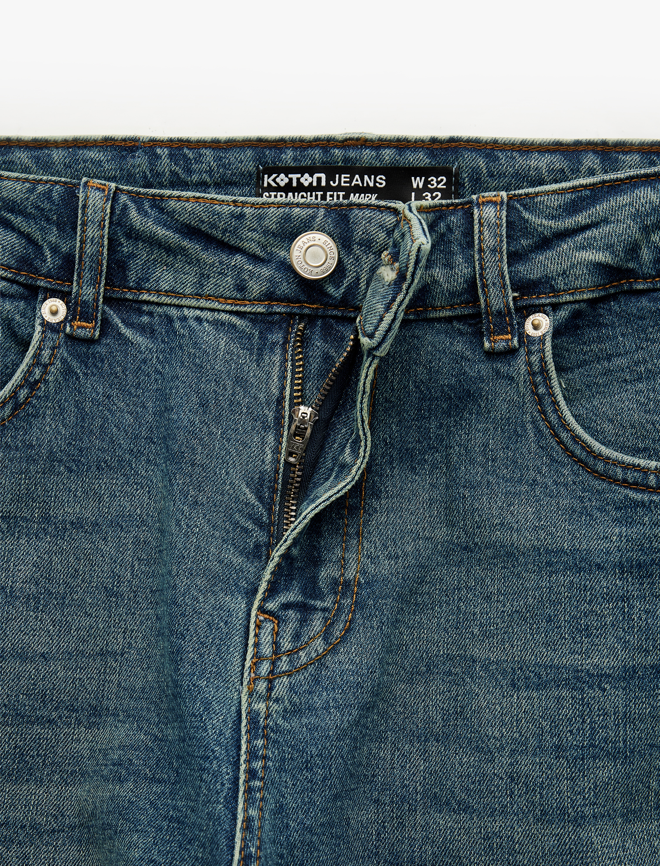   Normal Paça Pamuklu Straight Fit Jean Pantolon - Mark Jean