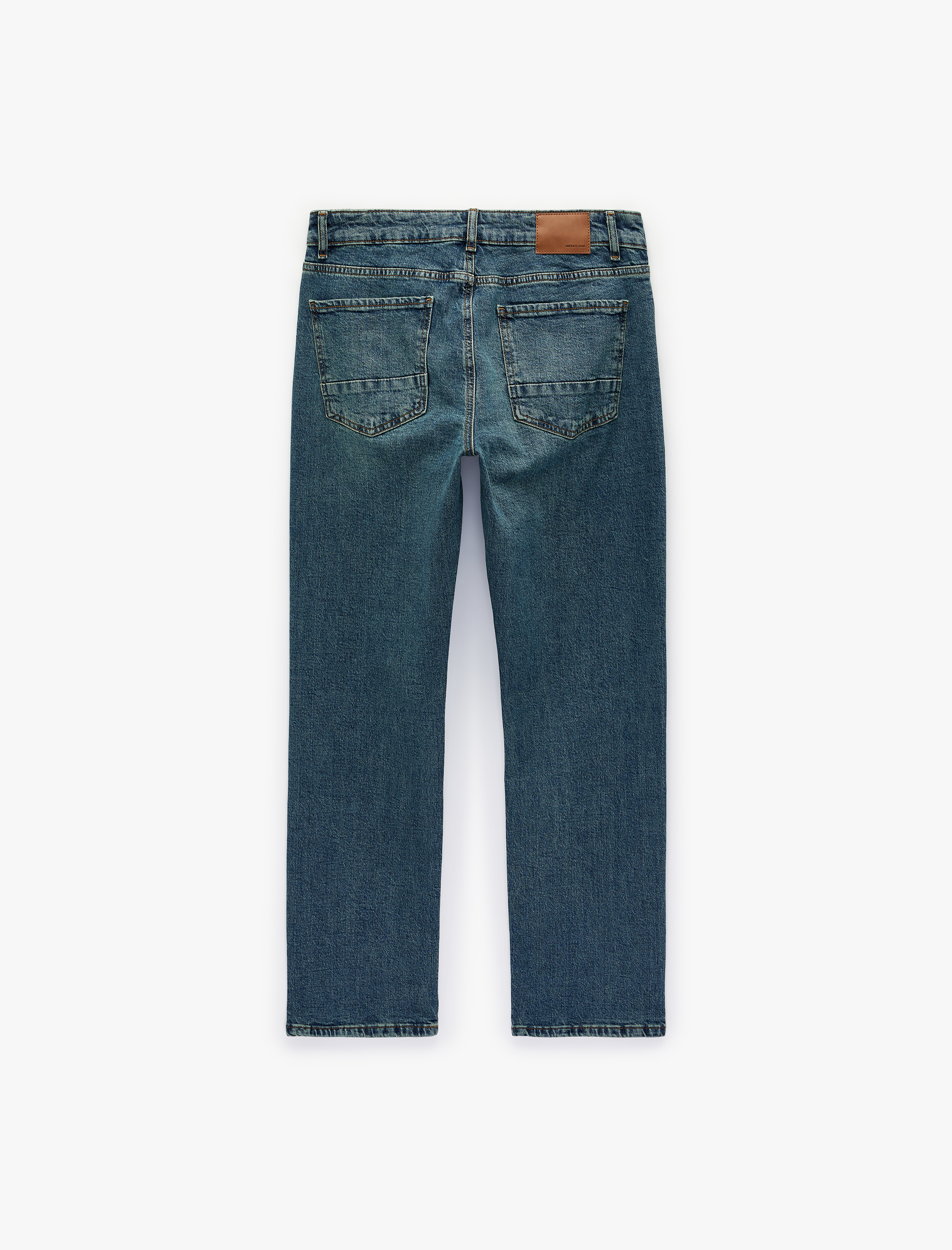   Normal Paça Pamuklu Straight Fit Jean Pantolon - Mark Jean