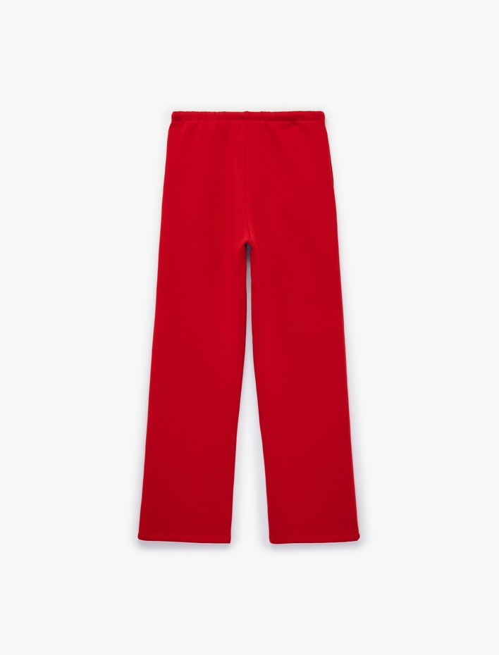  Üç İplik Şardonlu Cepli Bol Paça Eşofman Altı