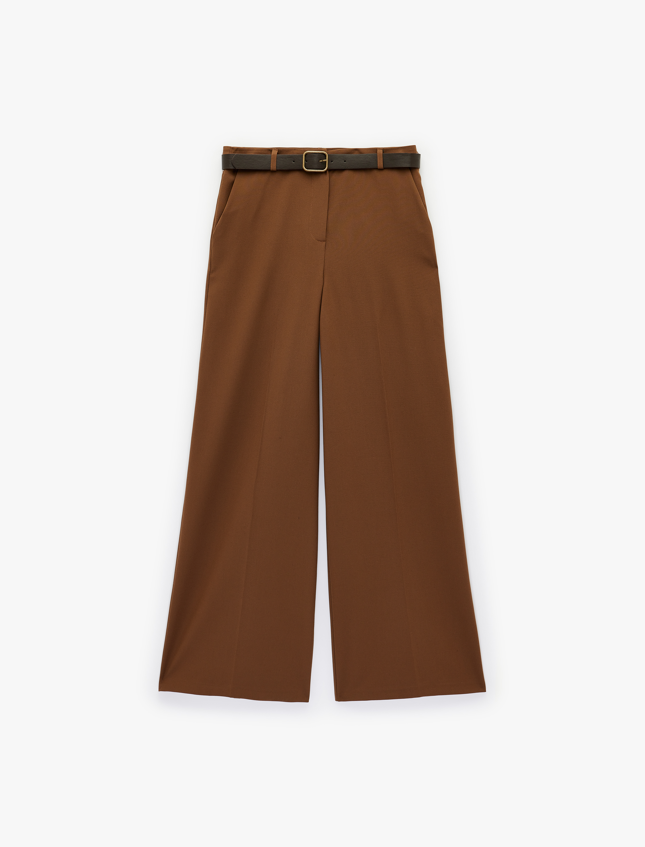   Koton X Melis Ağazat - Cepli Geniş Paça Kemerli Pantolon